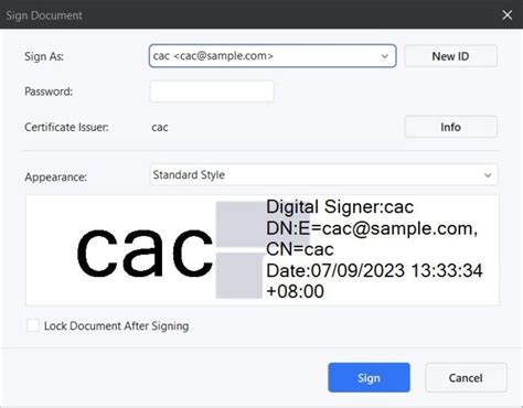 smart card for digital signature|cac card signature word.